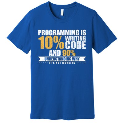 Funny Programming Quote Gift Programmer Software Developer Gift Premium T-Shirt