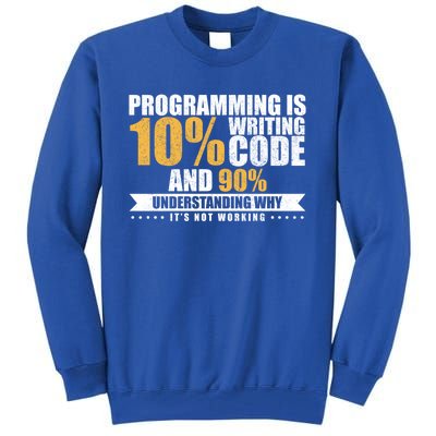 Funny Programming Quote Gift Programmer Software Developer Gift Tall Sweatshirt