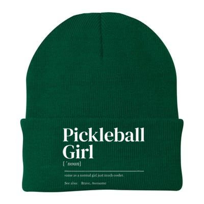 Funny Pickleball Quote Definition Knit Cap Winter Beanie