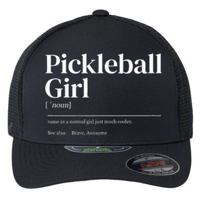 Funny Pickleball Quote Definition Flexfit Unipanel Trucker Cap