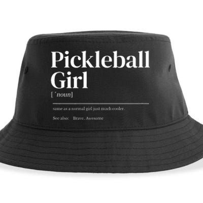 Funny Pickleball Quote Definition Sustainable Bucket Hat