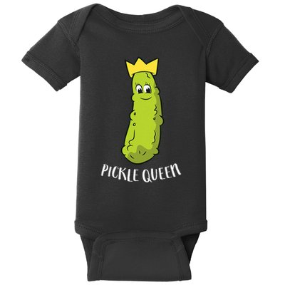 Funny Pickle Queen Funny Cucumber Pickle Girl Baby Bodysuit