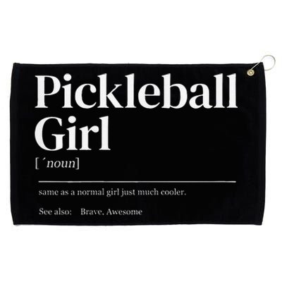 Funny Pickleball Quote Definition Woman Girl Grommeted Golf Towel