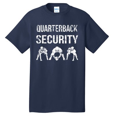 Funny Player Quarterback Security Offensive Lineman Football Tall T-Shirt