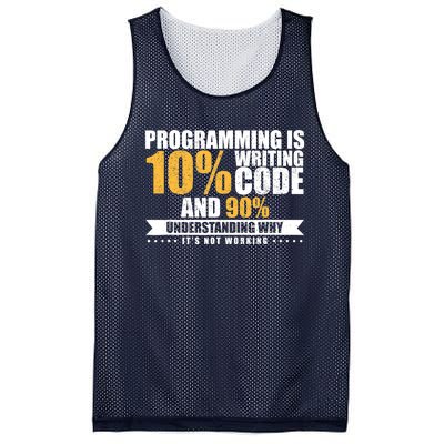 Funny Programming Quote Gift Programmer Software Developer Mesh Reversible Basketball Jersey Tank