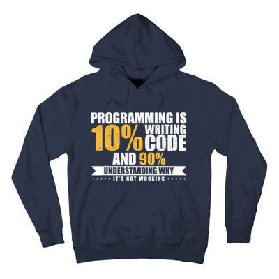 Funny Programming Quote Gift Programmer Software Developer Tall Hoodie