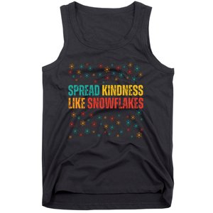 Funny Positive Quote Winter Spread Kindness Like Snowflakes Tank Top