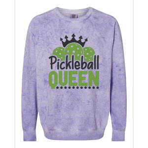 Funny Pickleball Queen Gift For Player Team Sport Colorblast Crewneck Sweatshirt