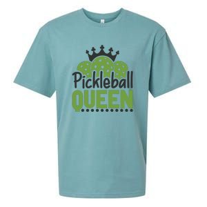 Funny Pickleball Queen Gift For Player Team Sport Sueded Cloud Jersey T-Shirt