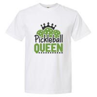 Funny Pickleball Queen Gift For Player Team Sport Garment-Dyed Heavyweight T-Shirt