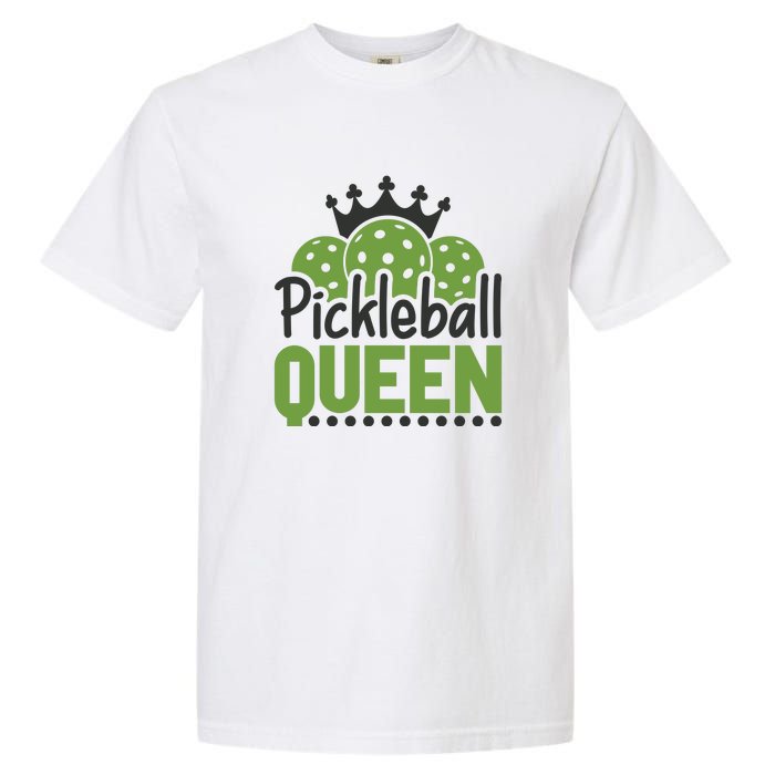 Funny Pickleball Queen Gift For Player Team Sport Garment-Dyed Heavyweight T-Shirt