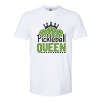 Funny Pickleball Queen Gift For Player Team Sport Softstyle CVC T-Shirt