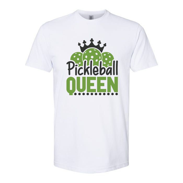 Funny Pickleball Queen Gift For Player Team Sport Softstyle CVC T-Shirt