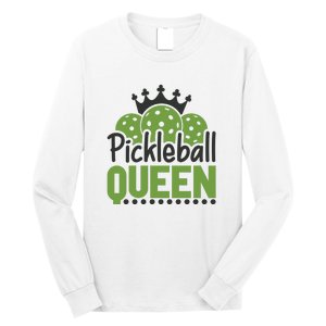 Funny Pickleball Queen Gift For Player Team Sport Long Sleeve Shirt