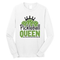 Funny Pickleball Queen Gift For Player Team Sport Long Sleeve Shirt