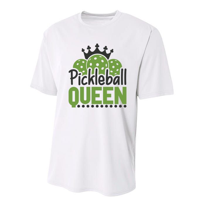 Funny Pickleball Queen Gift For Player Team Sport Performance Sprint T-Shirt