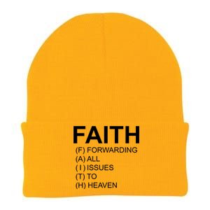 Faith Prayer Quote Knit Cap Winter Beanie