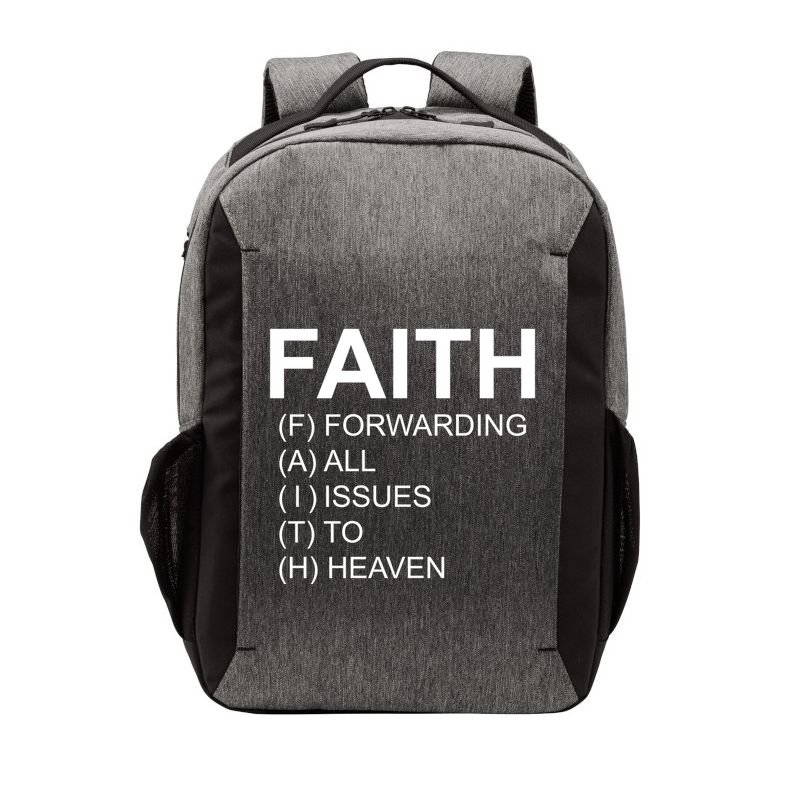 Faith Prayer Quote Vector Backpack