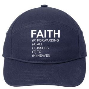 Faith Prayer Quote 7-Panel Snapback Hat