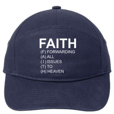 Faith Prayer Quote 7-Panel Snapback Hat