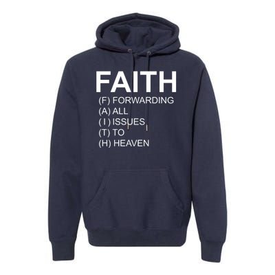 Faith Prayer Quote Premium Hoodie