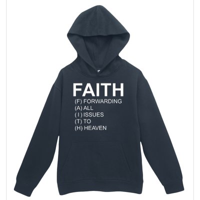 Faith Prayer Quote Urban Pullover Hoodie