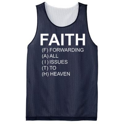 Faith Prayer Quote Mesh Reversible Basketball Jersey Tank