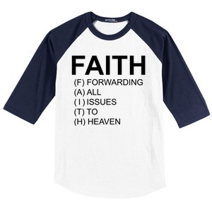 Faith Prayer Quote Baseball Sleeve Shirt