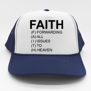 Faith Prayer Quote Trucker Hat