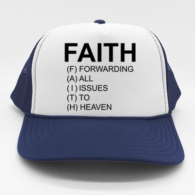 Faith Prayer Quote Trucker Hat