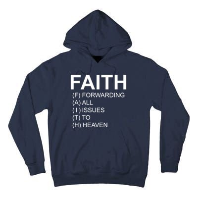 Faith Prayer Quote Tall Hoodie