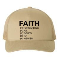 Faith Prayer Quote Yupoong Adult 5-Panel Trucker Hat