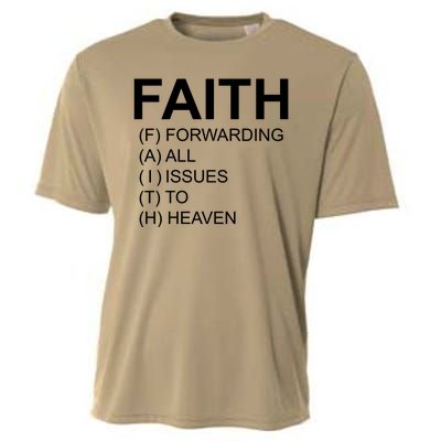 Faith Prayer Quote Cooling Performance Crew T-Shirt