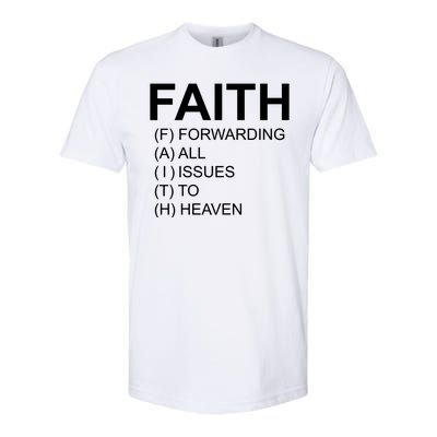 Faith Prayer Quote Softstyle® CVC T-Shirt