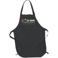 Funny Pickleball Queen Pickleball Player Dink Retro Full-Length Apron With Pockets