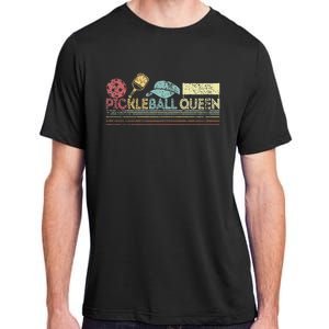 Funny Pickleball Queen Pickleball Player Dink Retro Adult ChromaSoft Performance T-Shirt