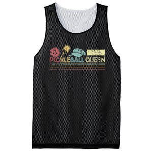 Funny Pickleball Queen Pickleball Player Dink Retro Mesh Reversible Basketball Jersey Tank