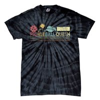 Funny Pickleball Queen Pickleball Player Dink Retro Tie-Dye T-Shirt