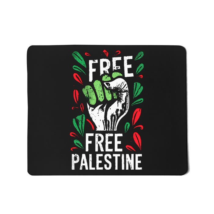 free palestine quote a raise hand design a Save Gaza vintage Mousepad