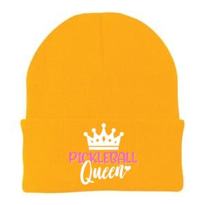 Funny Pickleball Queen Graphic For Wo Pickleball Player Knit Cap Winter Beanie