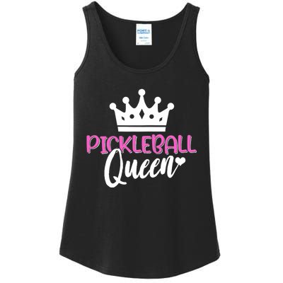 Funny Pickleball Queen Graphic For Wo Pickleball Player Ladies Essential Tank