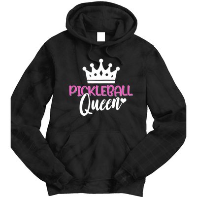 Funny Pickleball Queen Graphic For Wo Pickleball Player Tie Dye Hoodie