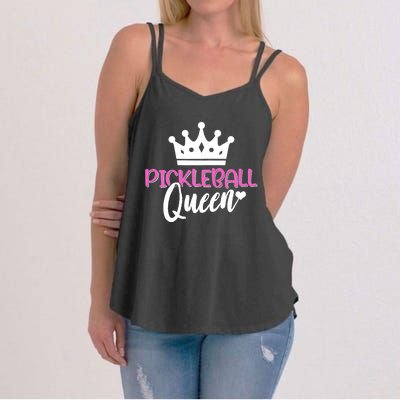 Funny Pickleball Queen Graphic For Wo Pickleball Player Women's Strappy Tank