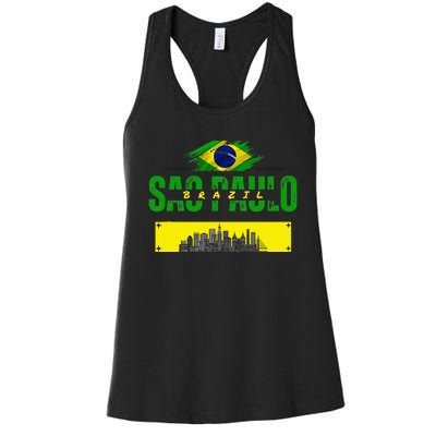 Funnysao Paulo Quote Custom Sao Paulo Brasil Women's Racerback Tank