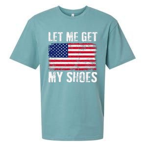 Funny Politics Quote Let Me Get My Shoes President Saying Sueded Cloud Jersey T-Shirt