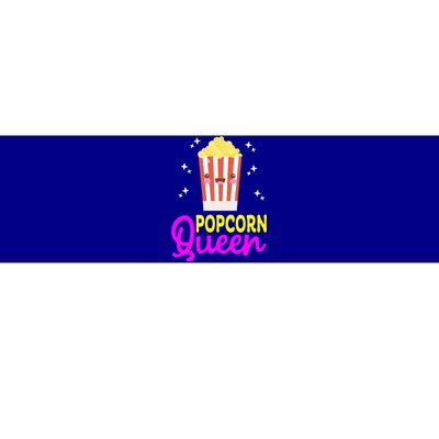 Funny Popcorn Queen Popcorn Kernel And Popcorn Maker Design Great Gift Bumper Sticker