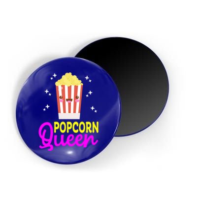 Funny Popcorn Queen Popcorn Kernel And Popcorn Maker Design Great Gift Magnet