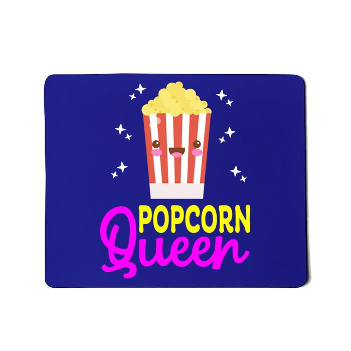 Funny Popcorn Queen Popcorn Kernel And Popcorn Maker Design Great Gift Mousepad