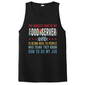 Funny Profession Quote Food Server PosiCharge Competitor Tank