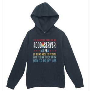 Funny Profession Quote Food Server Urban Pullover Hoodie